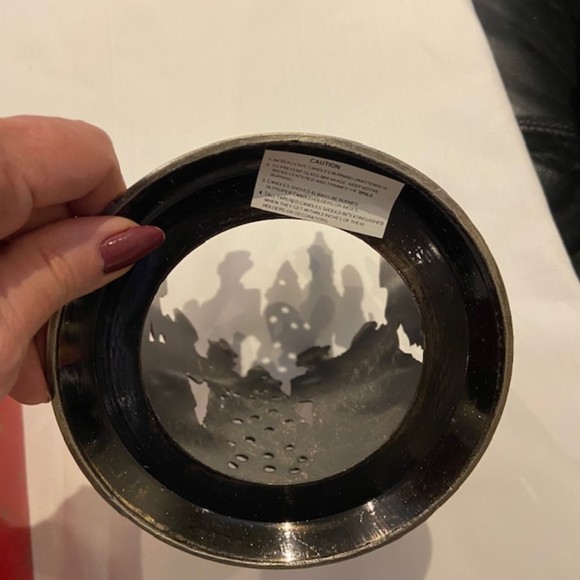 Vintage 1995 Home for the Holidays Christmas Pewter Candle Holder Original Box - Picture 5 of 11